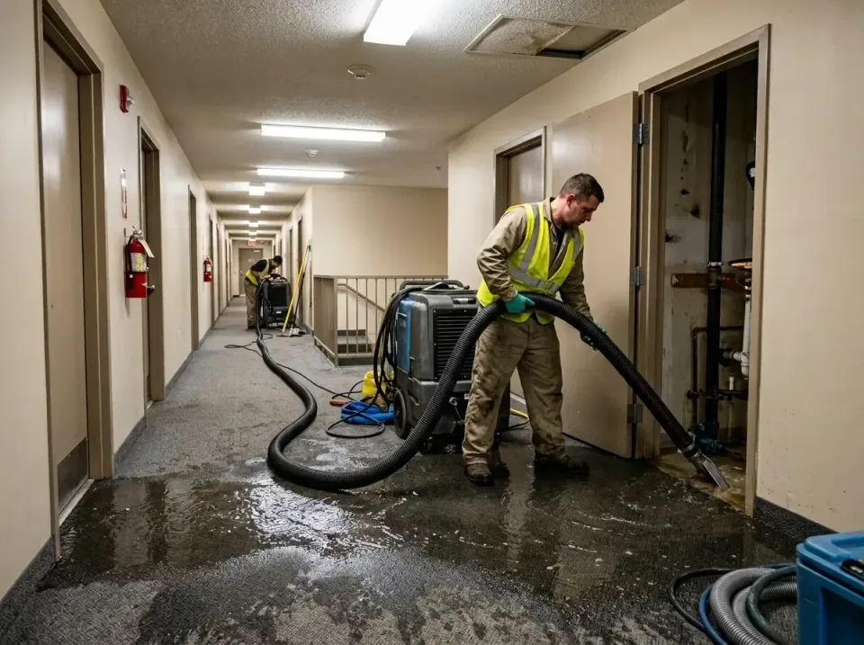 multi-unit-apartment-hallway-f-005 — frequently asked questions, Emergency Burst Pipe Water Extraction & Removal in La Fayet…